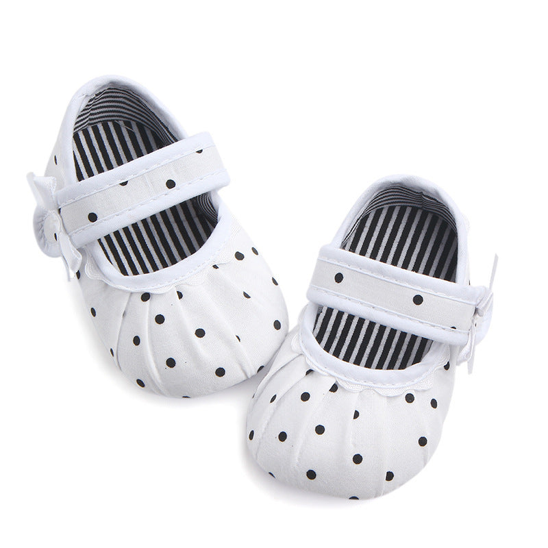Baby Girl Shoes Cute Polka Dot Princess Kid Anti-slip On Shoes GlowCart