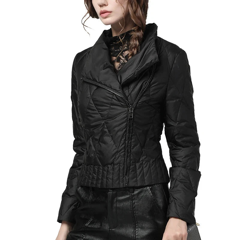 Fashion Suit Collar Women Down Jackets 2020 Winter New Black GlowCart