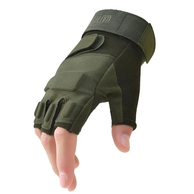 New Fingerless Tactical Gloves Men Women Kids Cycling Half GlowCart