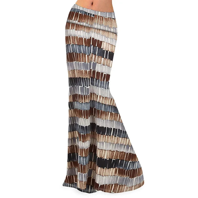 Fashion Pinted Long Skirts Womens Maxi Skirt Summer Sexy Fashion Female Floral High Waist Pencil Skirts Women Mujer Faldas GlowCart