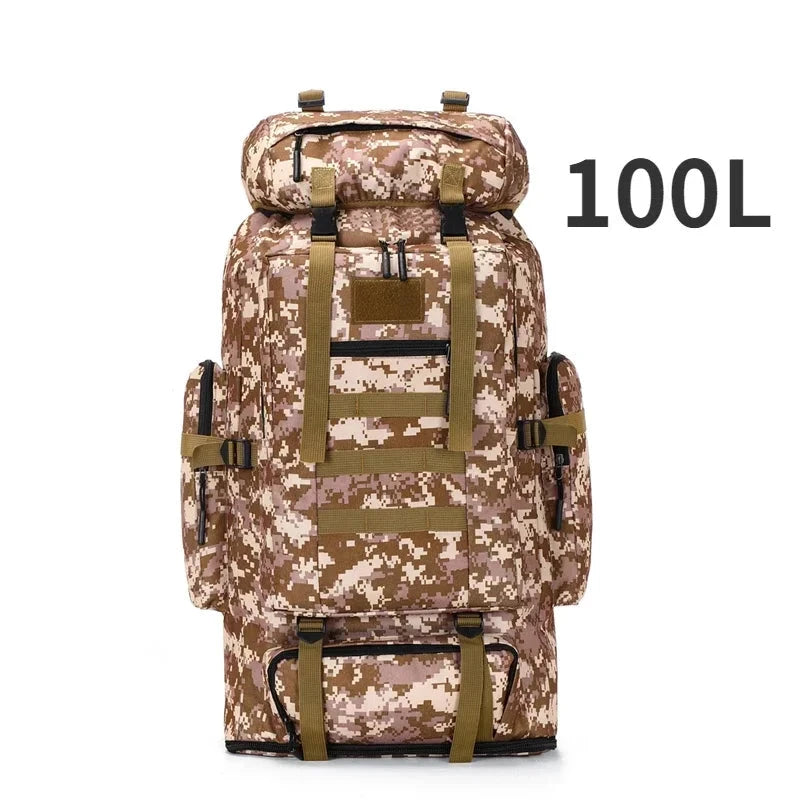 80L/100L Mountaineering Bag Climb Bag Tactical Backpacks GlowCart