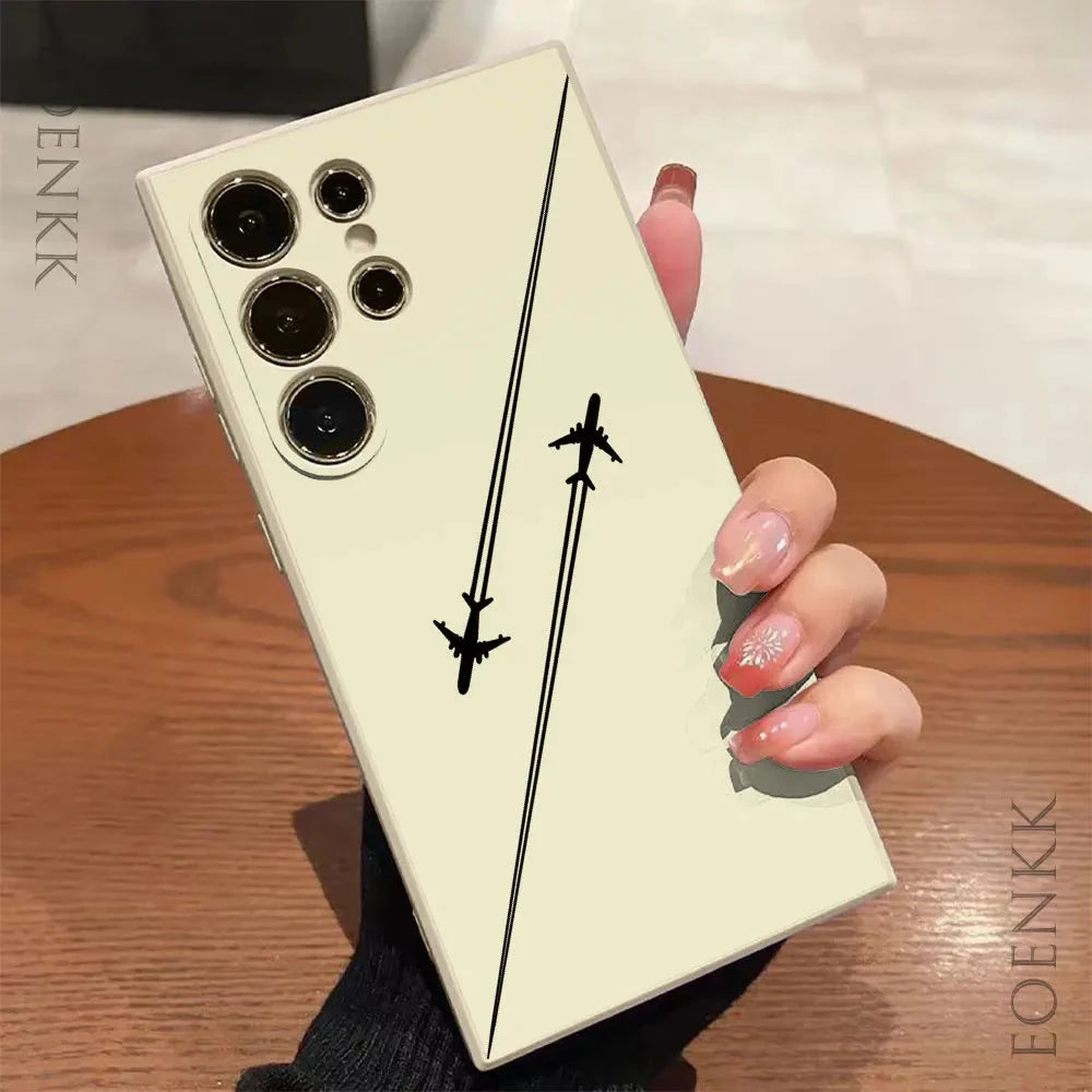 Silica gel Phone Case For Samsung Galaxy S25 S24 Ultra S23 GlowCart