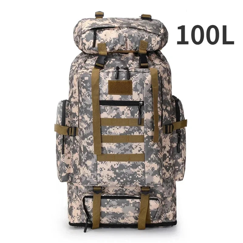 80L/100L Mountaineering Bag Climb Bag Tactical Backpacks GlowCart