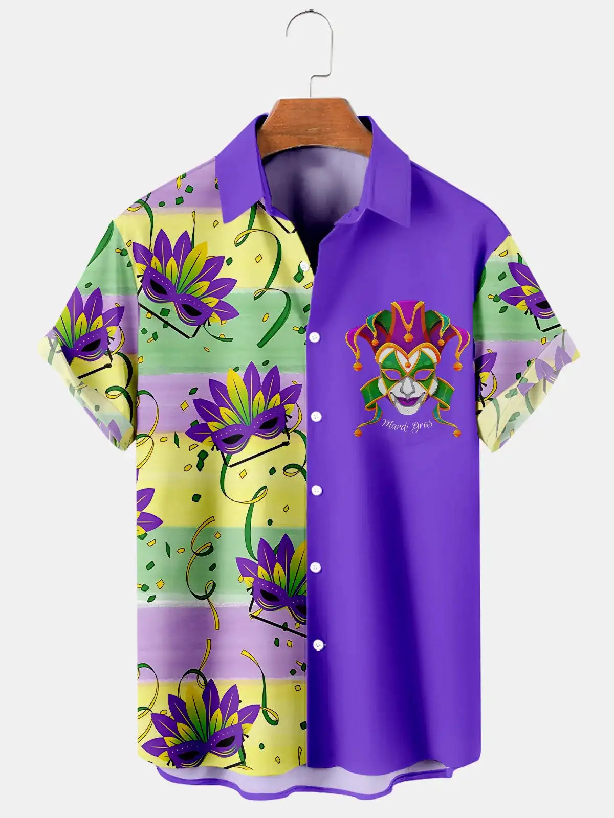 New Hawaii Spring/Summer Fashion Leisure Street Walk Tourist Beach Printed Full Open Short Sleeve Button Shirt, Quick Shipping GlowCart