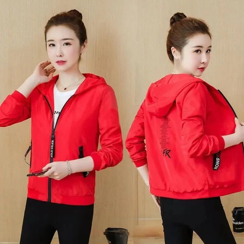 Women's Windbreaker Spring 2024 New Casual Thin Coat Women GlowCart