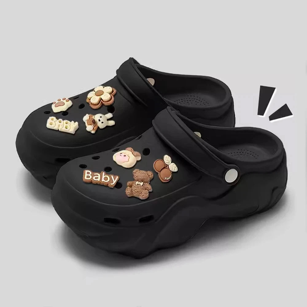 BASATU Women's Fashion Chunky Platform Sandals Summer Thick GlowCart