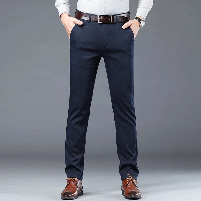Summer Thin Men's Slim Suit Pants Fashion Business Casual GlowCart