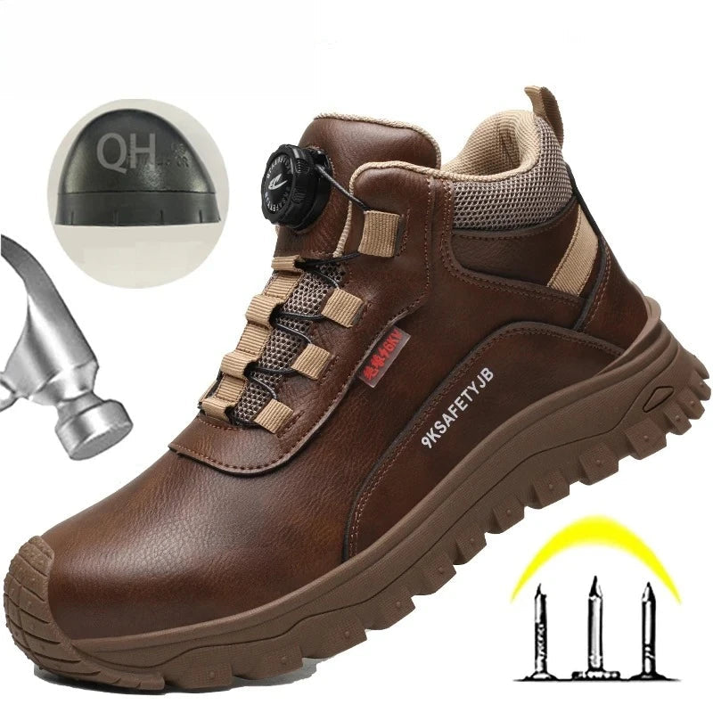 6KV Safety Shoes Fashionable Men's Insulated Are Waterproof Puncture Slip Resistant Comfortable and Breathable GlowCart