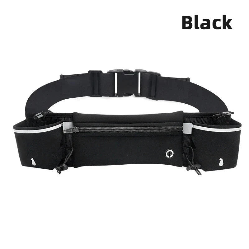 Marathon Trail Running Waist Pack For Phone Water Bottle Sports Fanny Pack Fitness Dual Pocket Running Belt Waist Bag Men Women GlowCart
