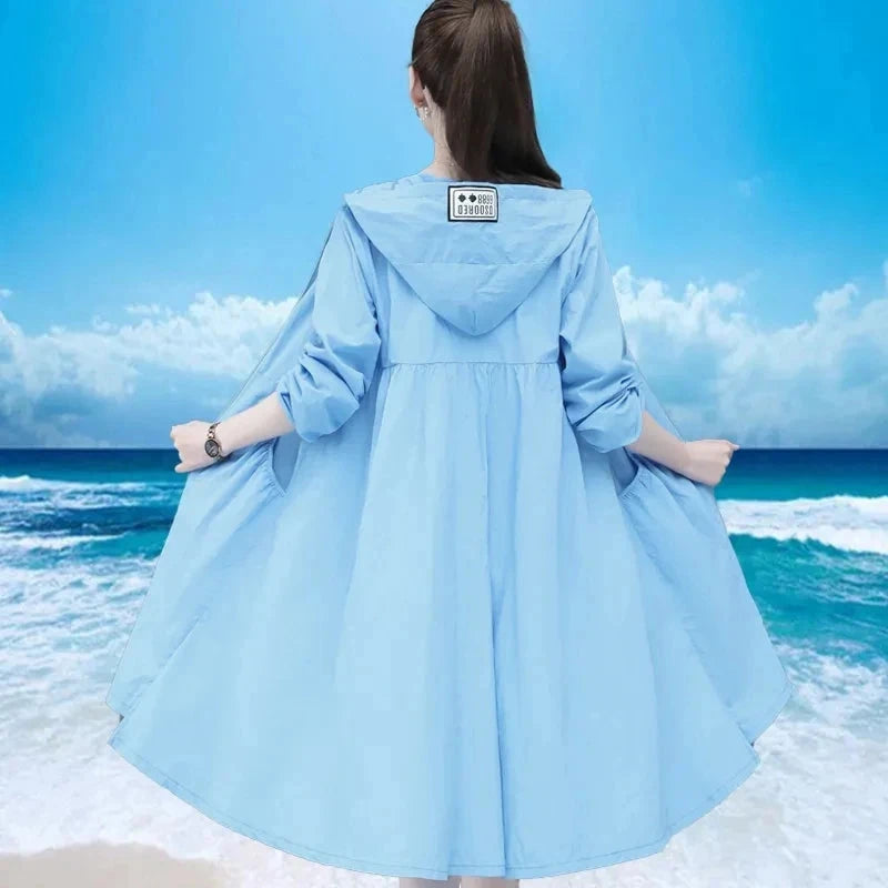 Long Sunscreen Clothing For Women 2025 New Summer Loose GlowCart