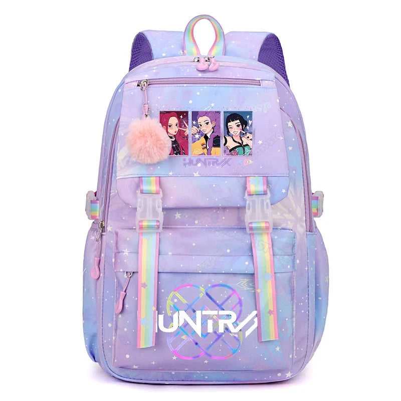 KPop Demon Hunters Backpack High-capacity Kids Knapsacks Movie Music Girl School Schoolbags Cartoon Anime Student Rucksack GlowCart