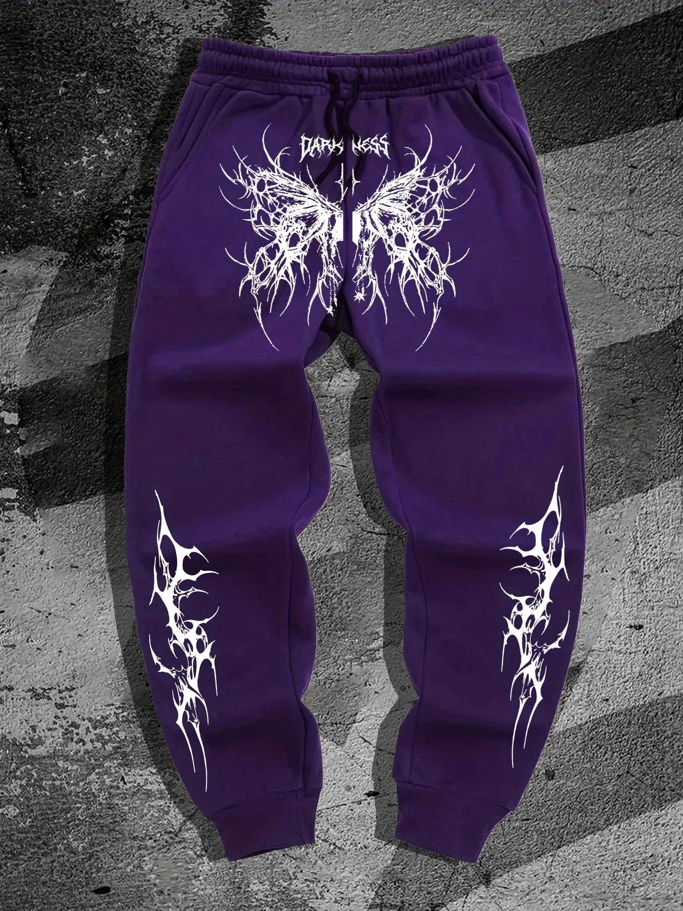 Dark style printed sportswear pants, street fashion trousers GlowCart