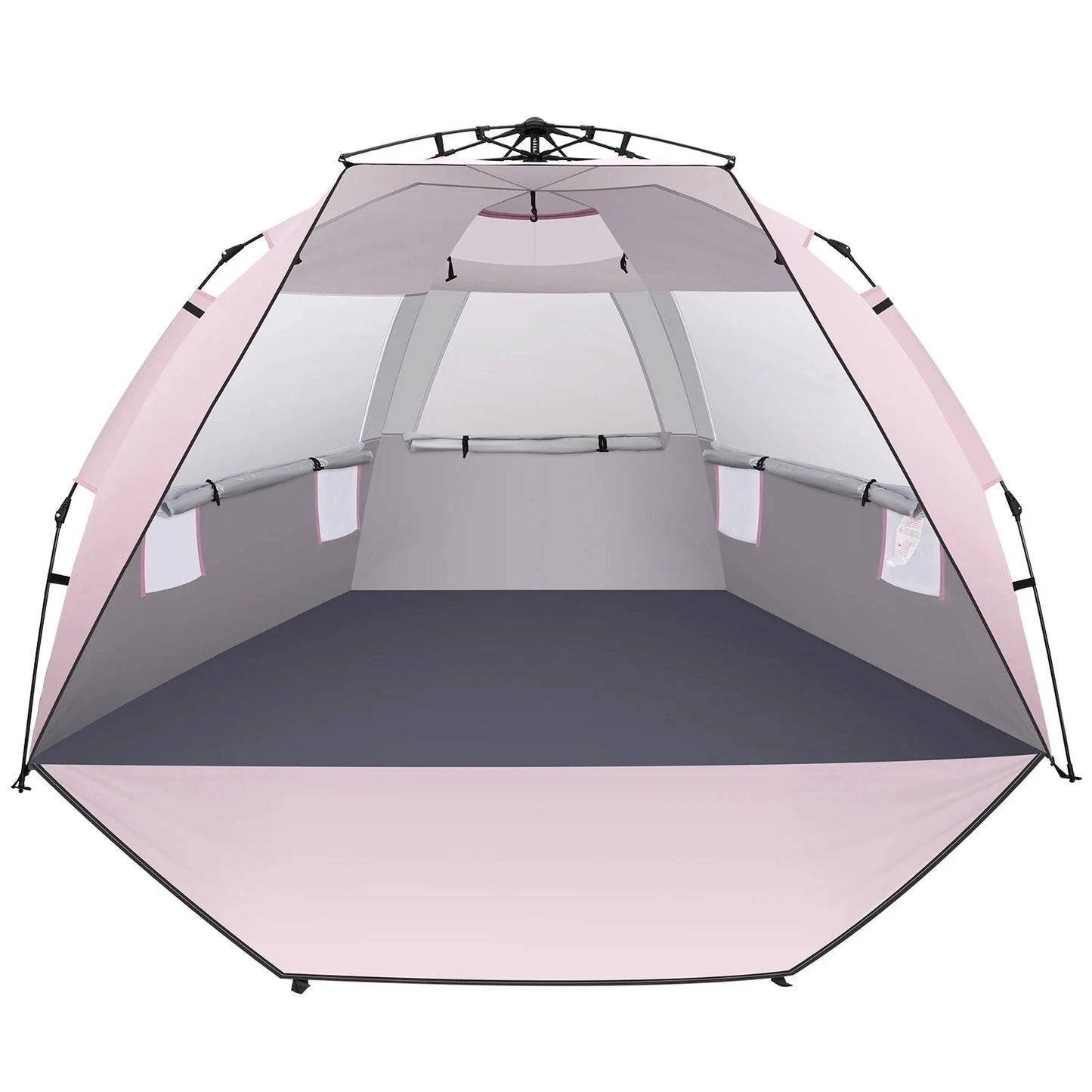 Beach Tent Sun Shelter Pop up Beach Tent Canopy for 4/5/6 GlowCart