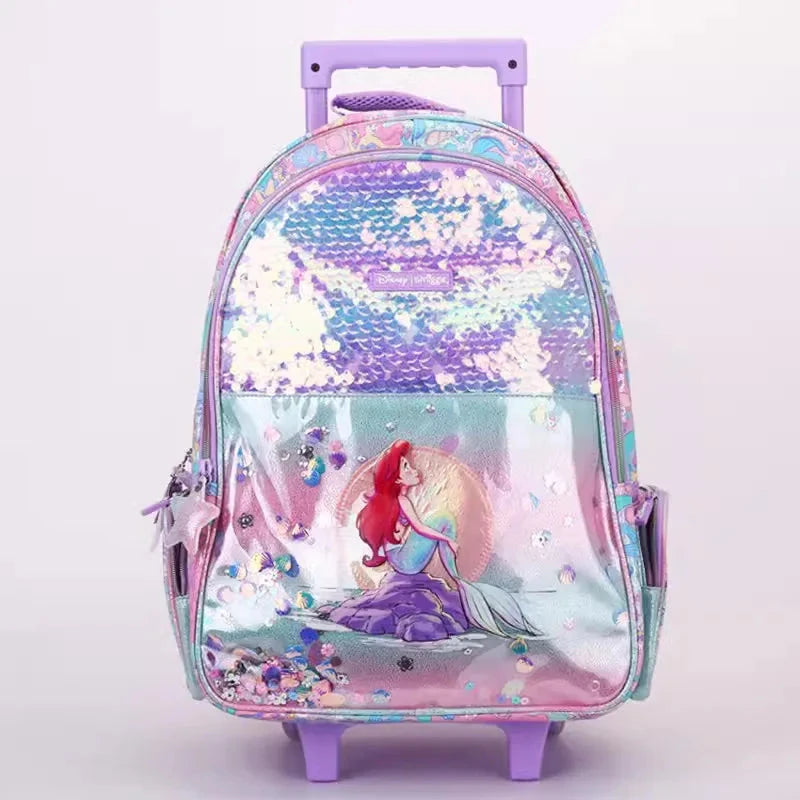 The Little Mermaid Ariel Schoolbag Elementary School Girls Children'S Large Capacity Lightweight Backpack Children's Gift GlowCart