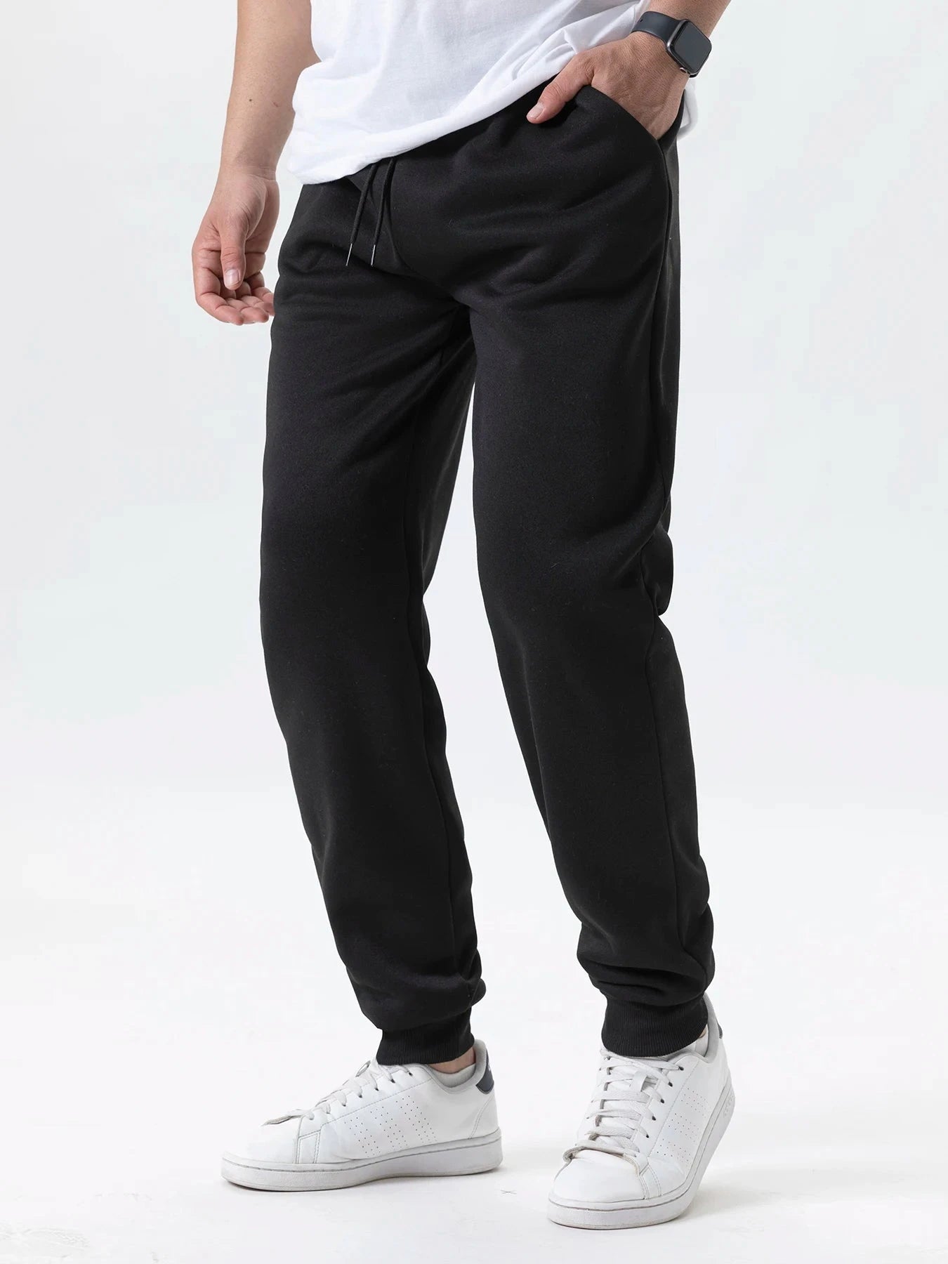 Mens Casual Pants Autumn Winter Fleece Sweatpants Men GlowCart