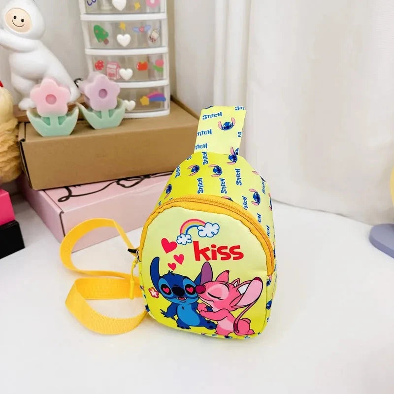 Disney Cartoon Stitch Children Chest Bag Fashion Crossbody GlowCart