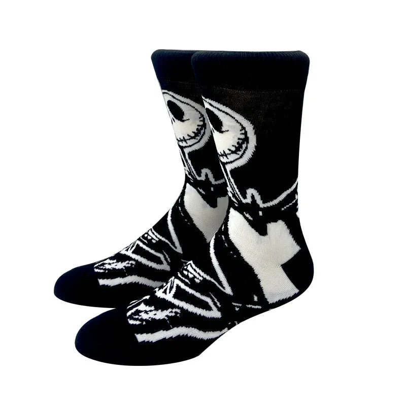New Anime Funny Socks Long Men's Socks Cosplay Hip Hop Novelty HALLOWEE Crazy Soken Skateboard Socks horrible Women's Socks GlowCart