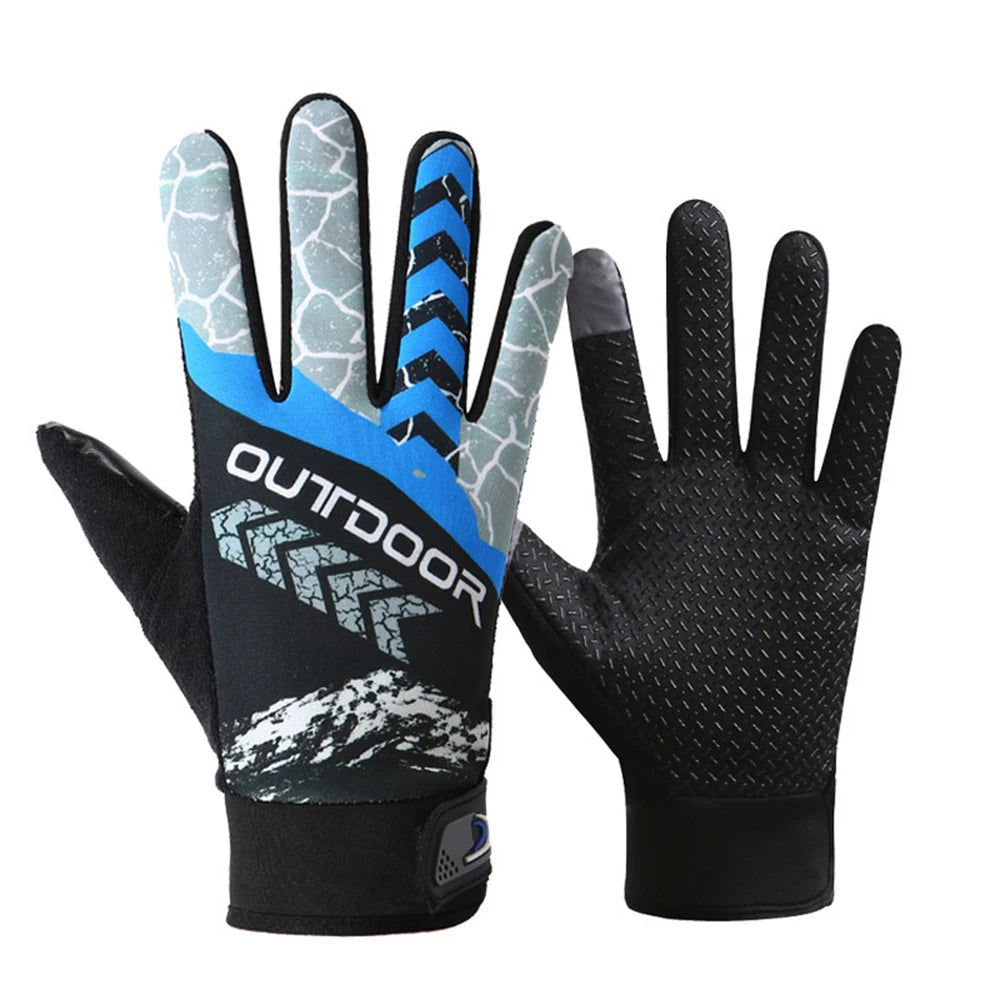 Cycling Gloves Men Anti-slip Full Finger Motorcycle Spring Autumn Gloves Hiking Fishing Touchscreen Outdoor Adventure Gloves GlowCart