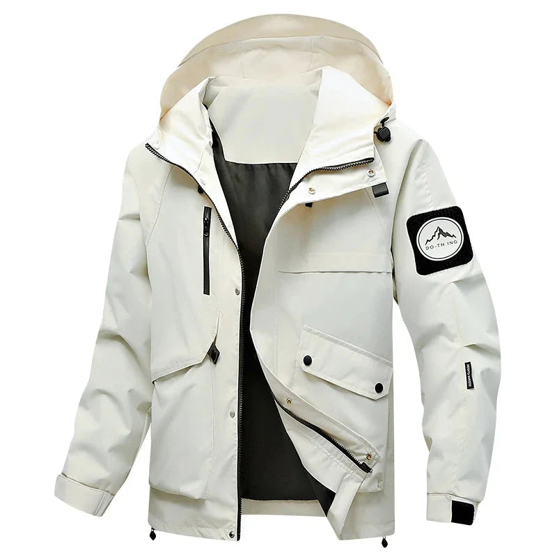 Men's Lightweight Waterproof Rain Jacket Autumn Shell Hooded GlowCart