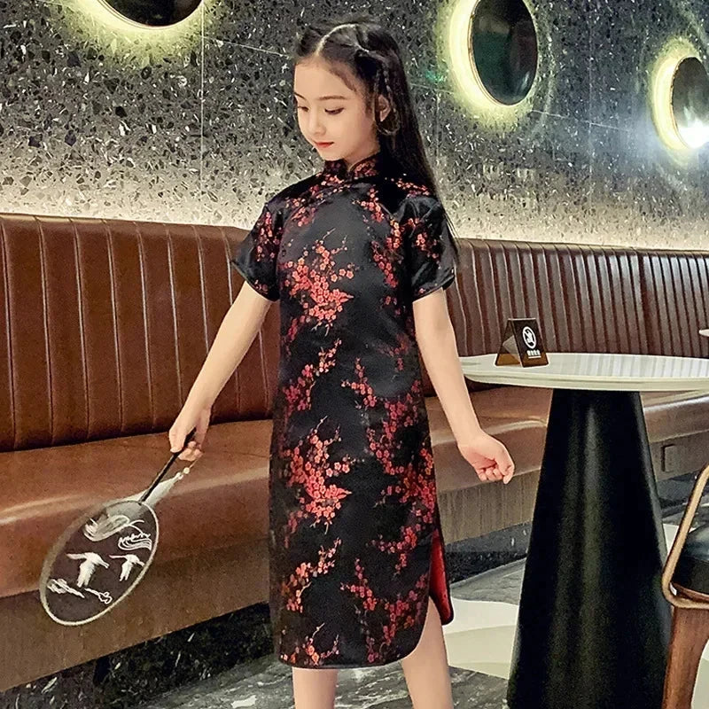 Summer Modern Cheongsam Children Girls Dresses Baby Fashion GlowCart