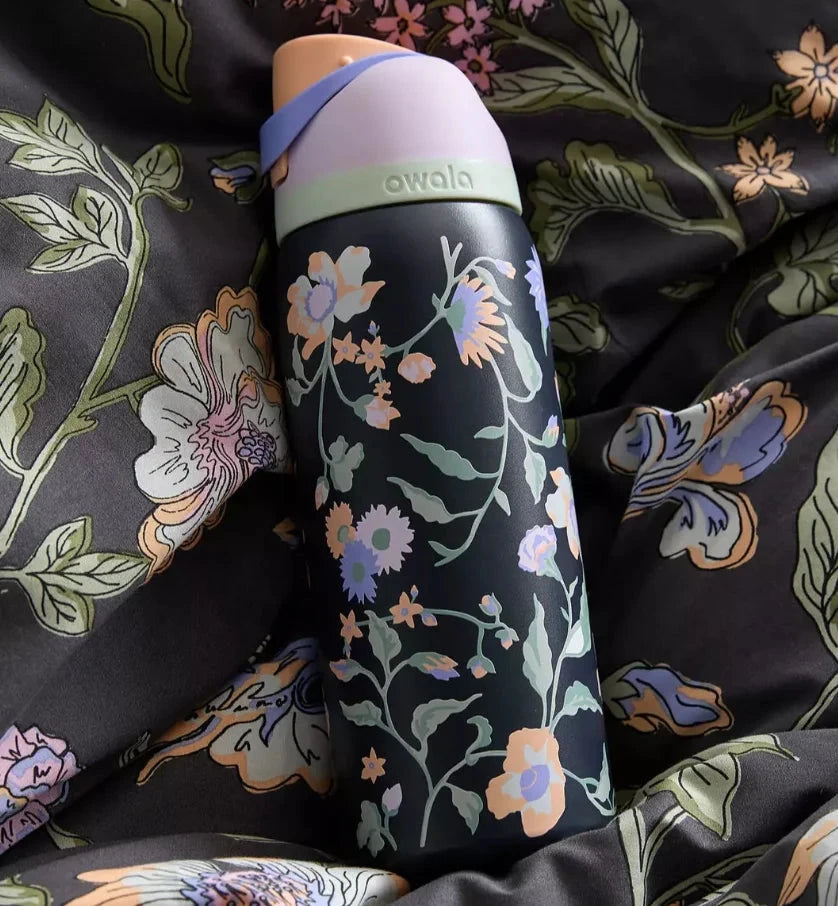 Owala Insulated Stainless Steel Water Bottle with Straw, GlowCart