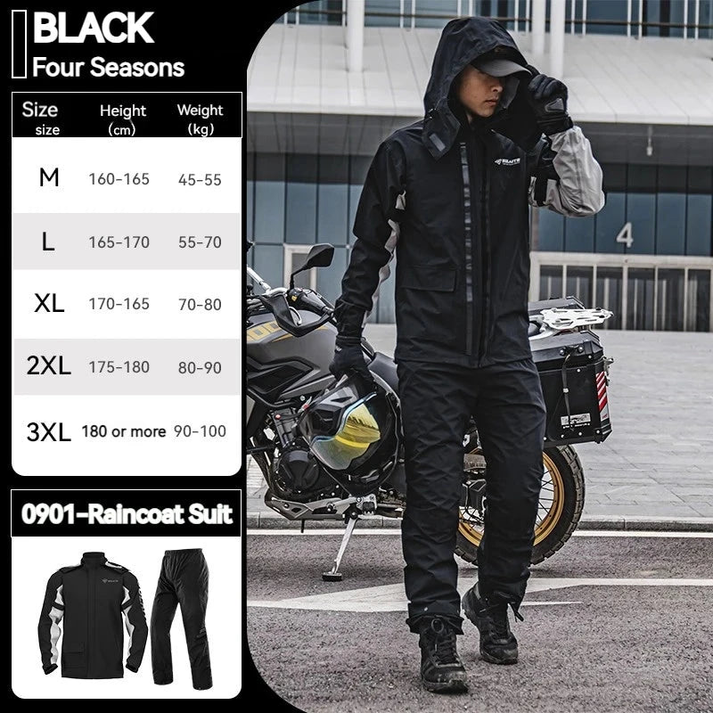 SULAITE Motorcycle Raincoat Suits Men Waterproof Rain Gear GlowCart