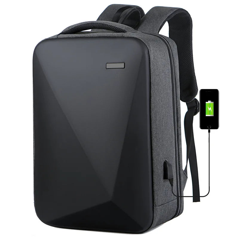 Usb Men's Business Password Double Shoulder Backpack Large