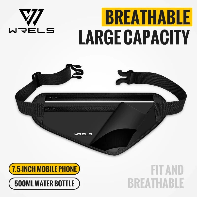 WRELS Running Hydration Belt With Water Bottle Holder Adjustable Fanny Pack for Running Walking Hydration Waist Pack GlowCart