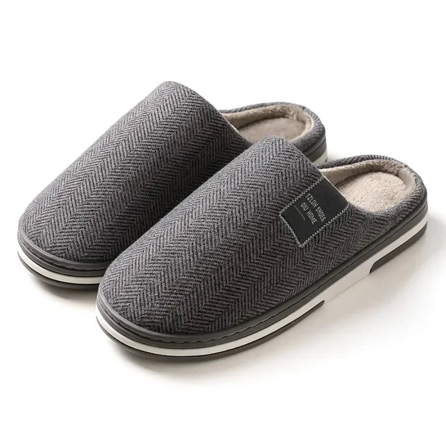 Men's Winter Home Slippers Casual Shoes Soft And Warm Home GlowCart