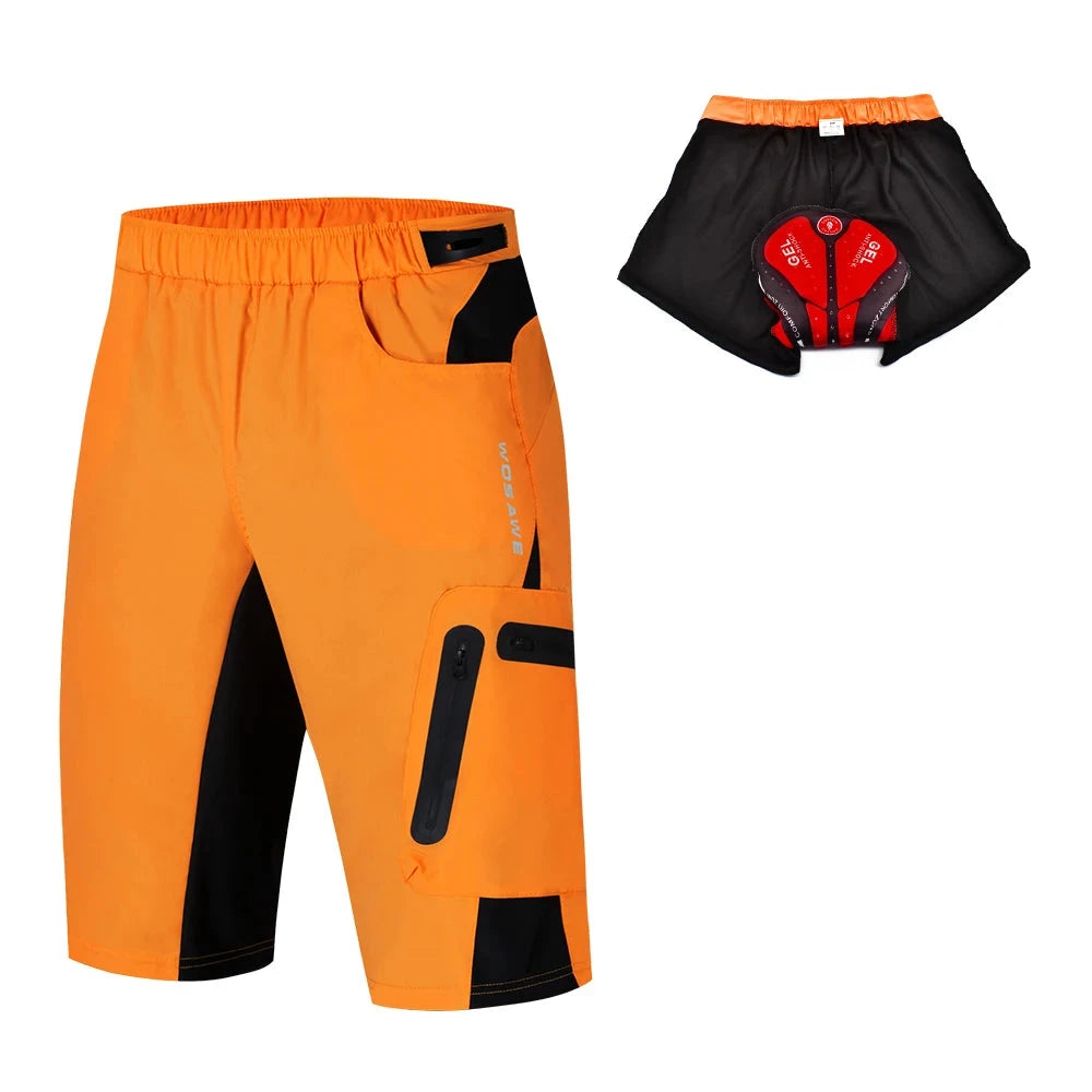 WOSAWE Summer Men's Cycling Shorts Mountain Bike Shorts Breathable Outdoor Sports MTB Riding Road Mountain Bike Short Trousers GlowCart