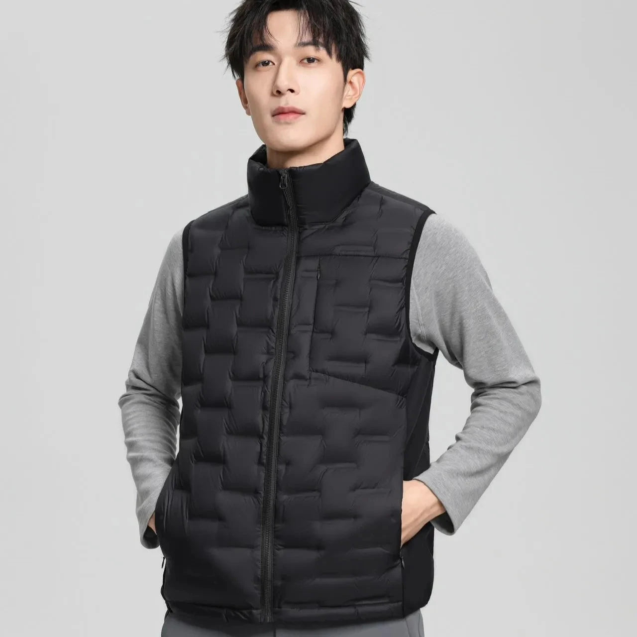 Autumn Winter Vest For Men Warm Sleeveless Puffer Coat For GlowCart