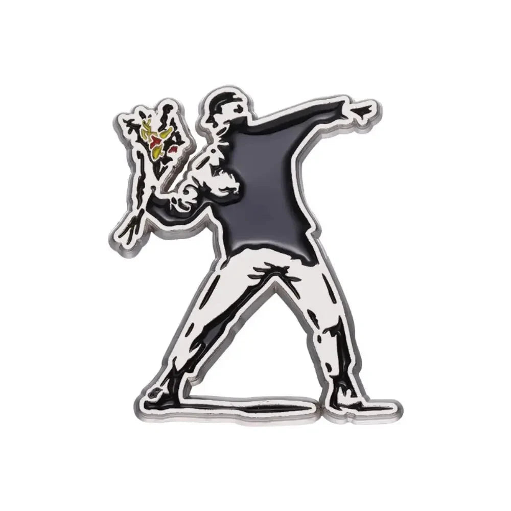 Creative Couple Metal Enamel Badge Personality Fashion Badge GlowCart