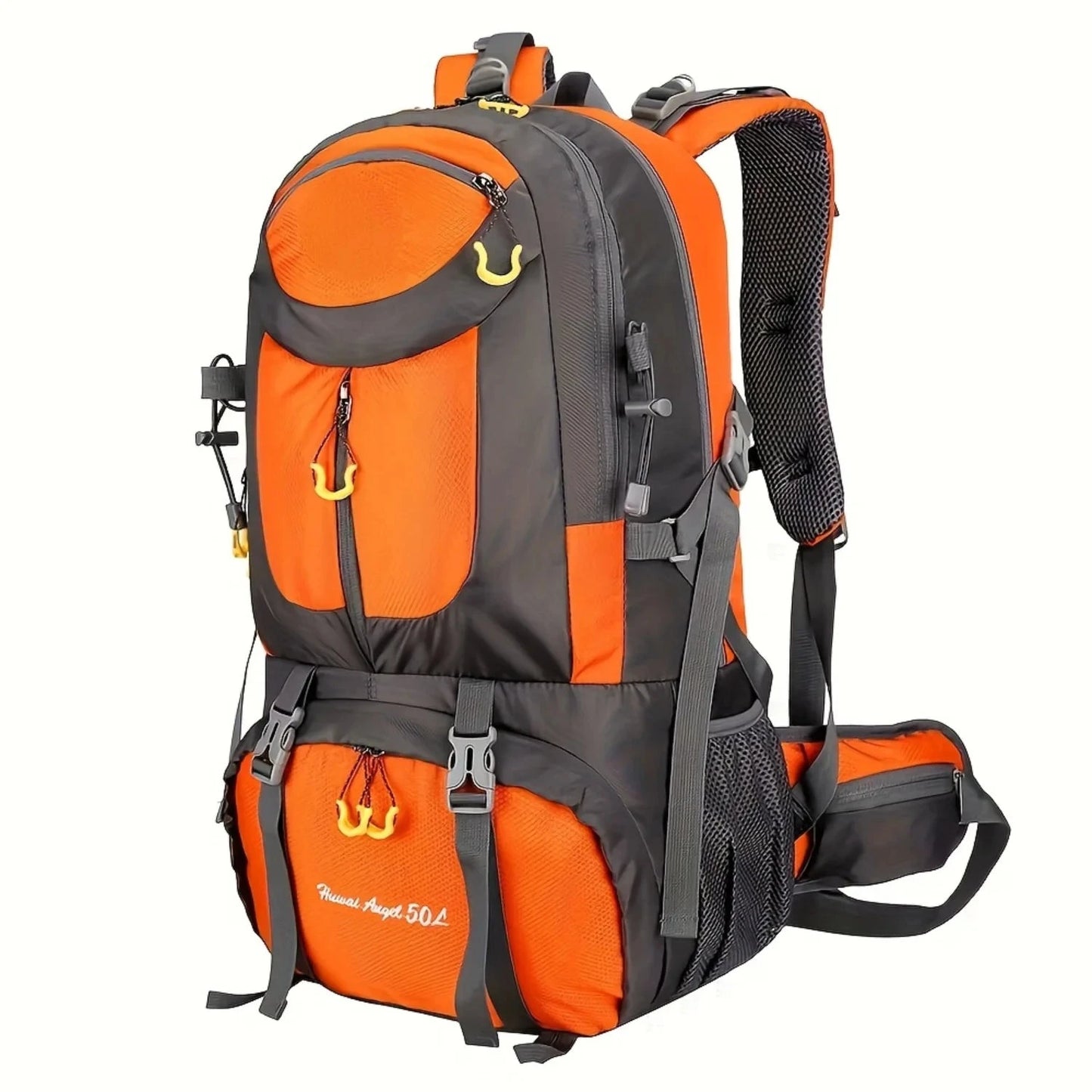 1pc 50L Waterproof Hiking Backpack, Large Capacity GlowCart