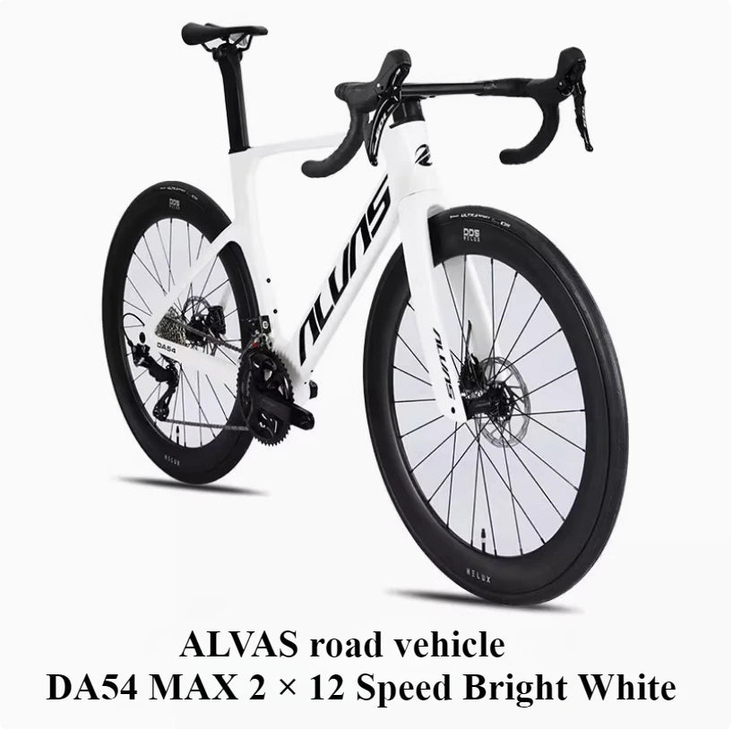 ALVAS DA54 MAX Warrior R7120-24 speed all carbon fiber road bike hydraulic disc brake for boys and girls GlowCart