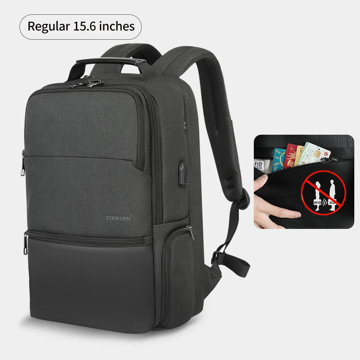 Tigernu Travel Backpacks For Men 15.6 17 19'' Laptop GlowCart