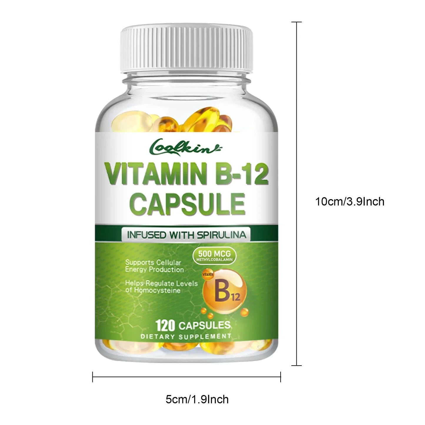 Vitamin B12 - Supports Energy Metabolism and Nervous System, GlowCart