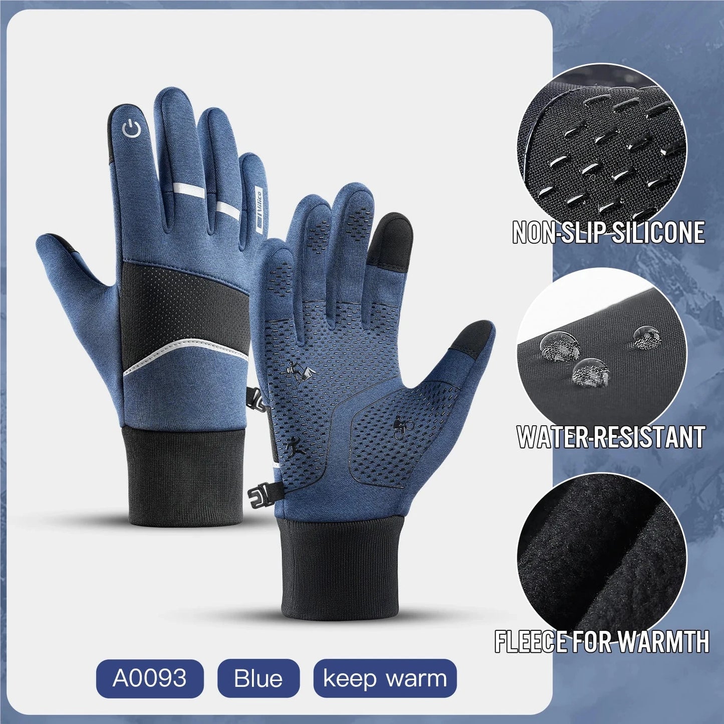 Winter Cycling Gloves for Men Women Warm Biking Glove for GlowCart