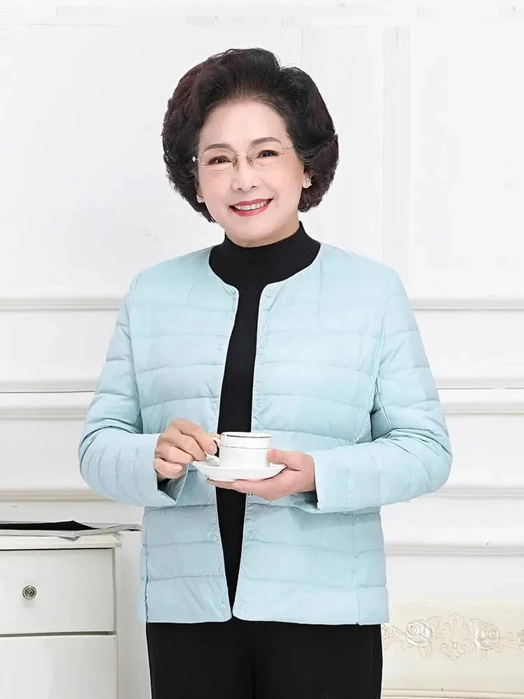 Woman Ultra Light Down Jacket Portable Parka Matte Fabric GlowCart