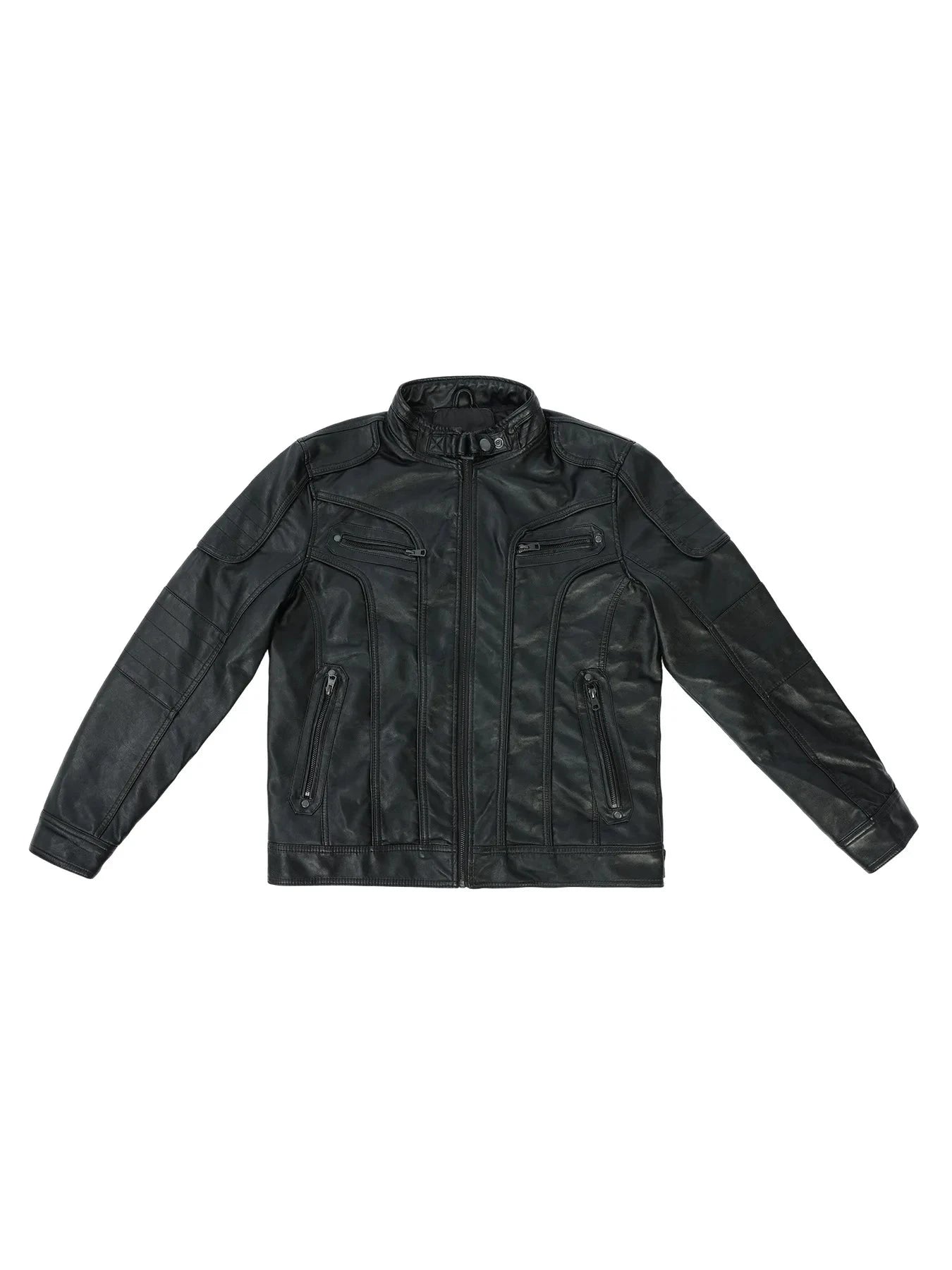 Men's PU Leather Jacket Motorcycle Jacket Autumn Winter GlowCart