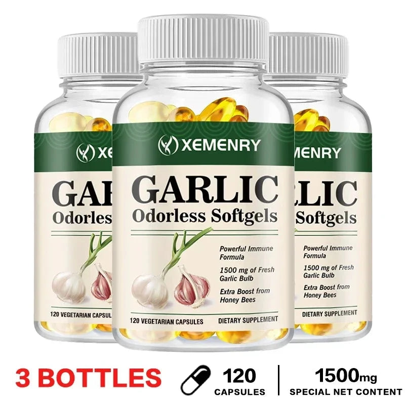 Odorless Garlic Capsules - Balance Cholesterol Levels, GlowCart