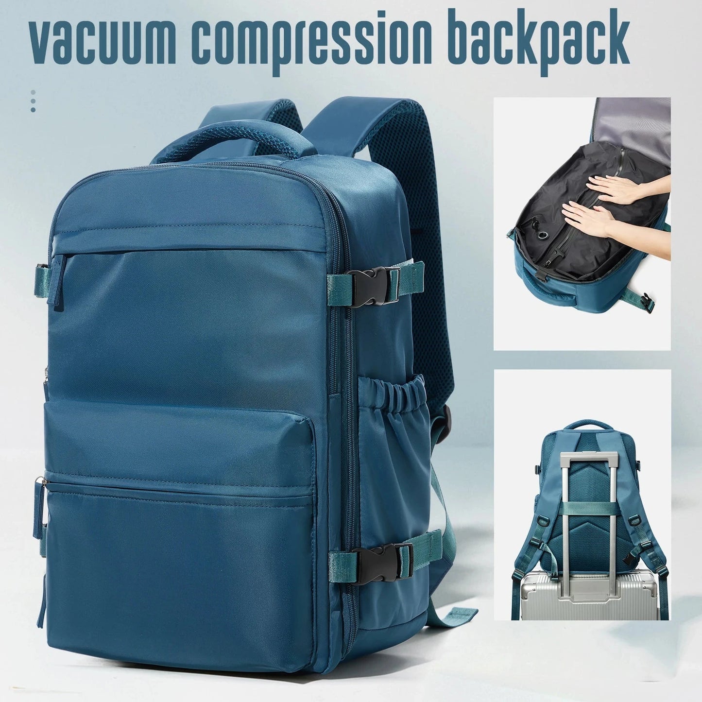 Vacuum Backpack Travel Bag for Men Large Capacity Backpack GlowCart