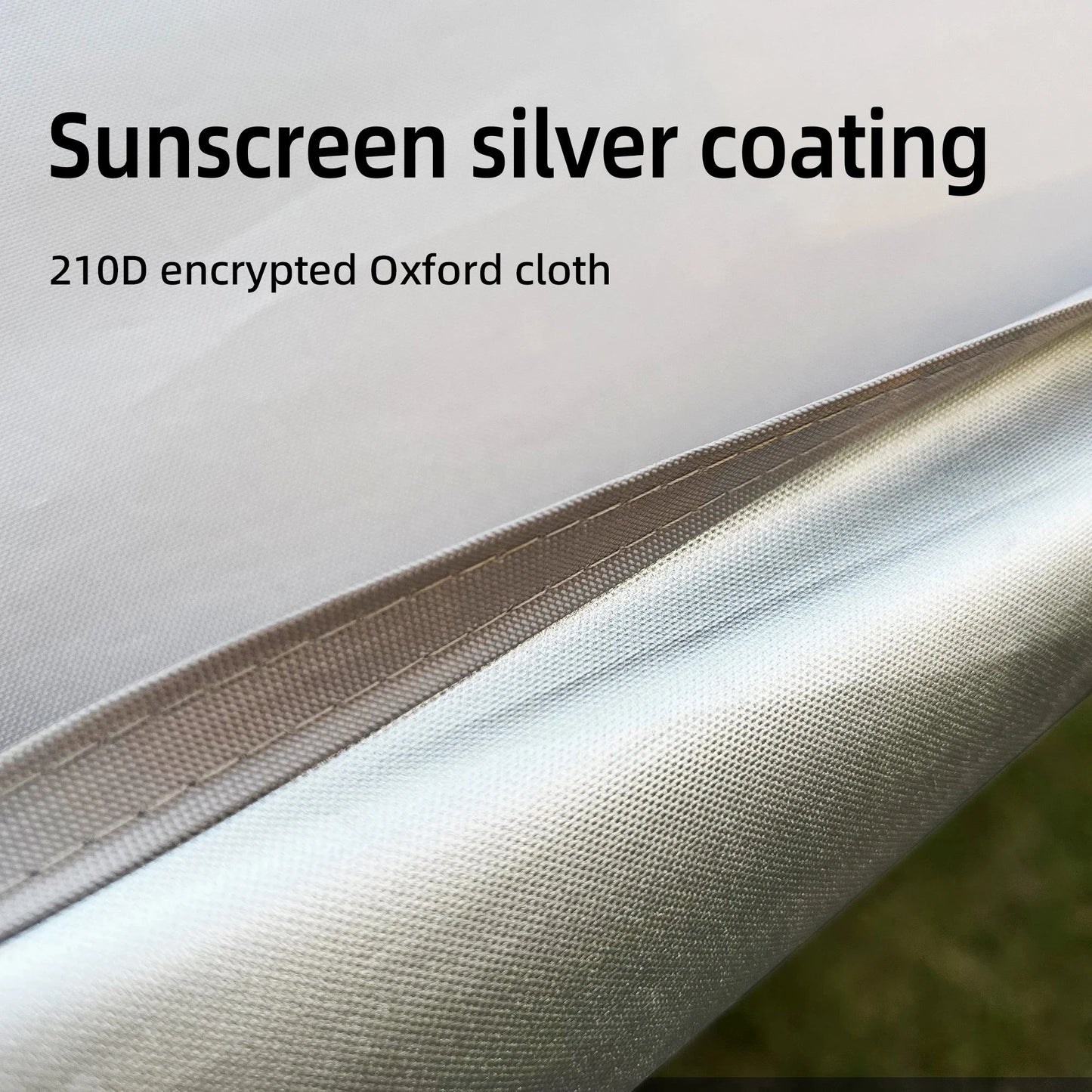 Camping Tarp with 2 Poles, Beach Sun Shade Windproof Design, GlowCart