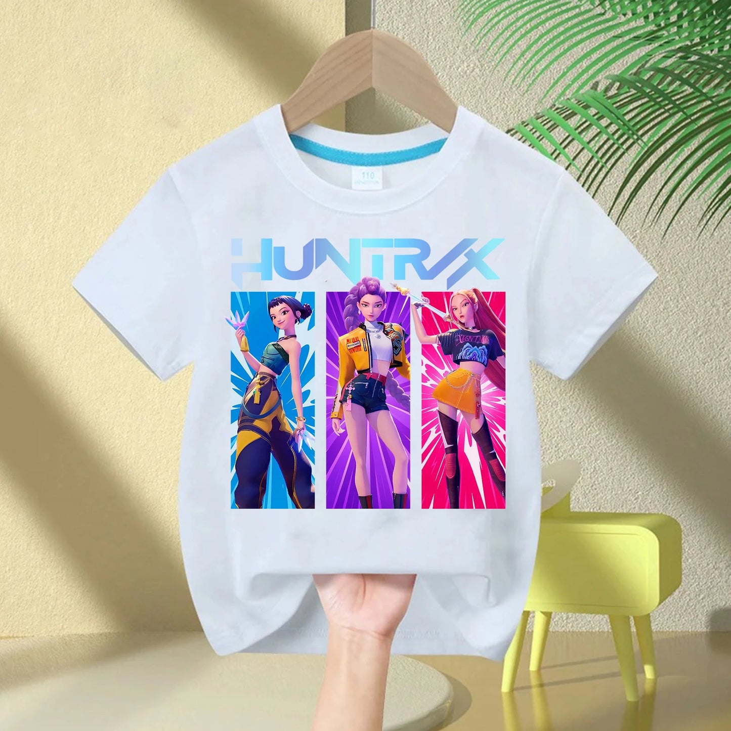 2025 Hot Movie Soft Cotton Baby Girls T Shirt Children's Clothing KPop Demon Hunters Fans Gifts Kids Clothes Fashion Casual Tops GlowCart