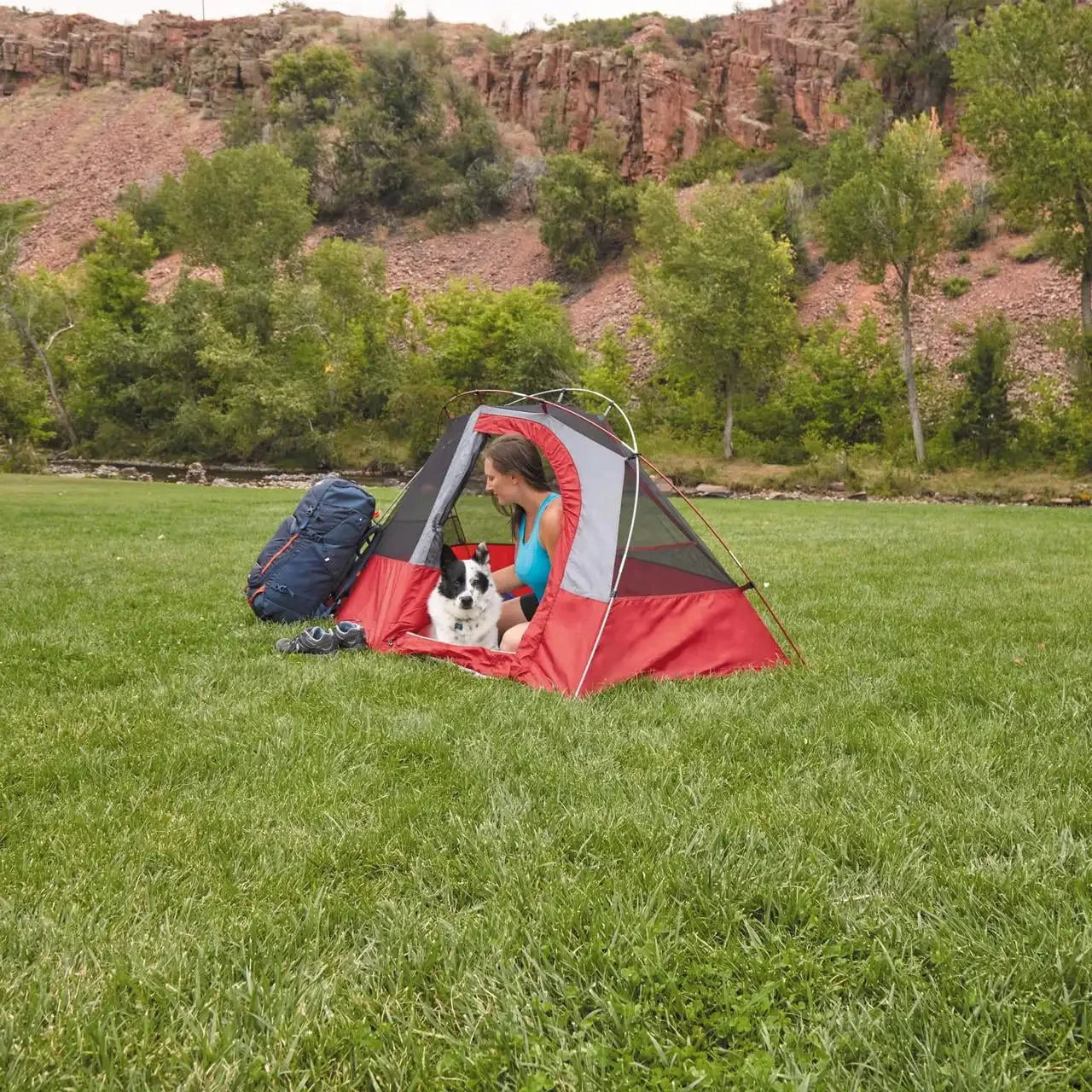 1-Person Hiker Tent, Lightweight Backpacking Tent for Solo GlowCart