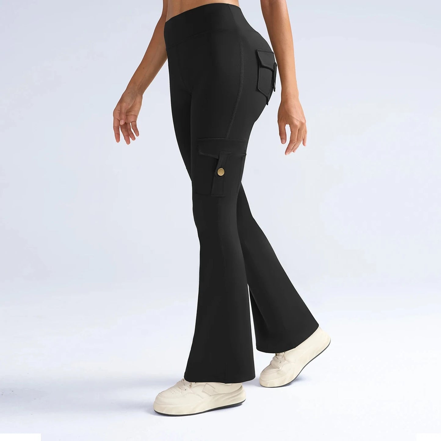 Newest Women Wide Leg High Stretch Yoga Leggings Naked GlowCart