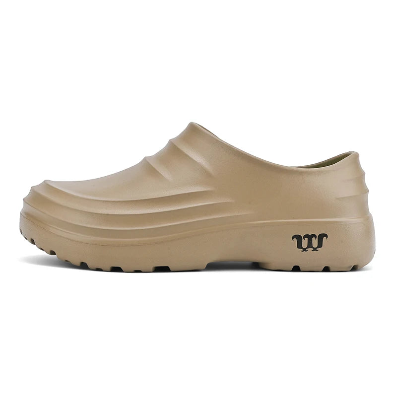 New Men's Anti-slip Chef Shoes Sandals For Men Working shoes waterproof fashion Garden Shoes Clogs For Beach Slippers Size 36-48 GlowCart