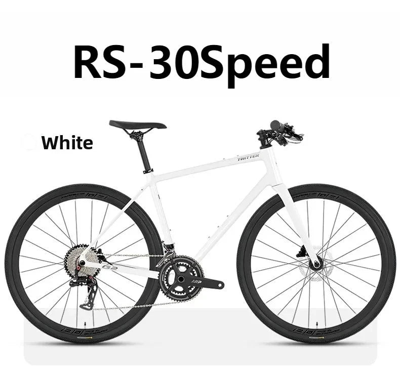 TWITTER Gravel G2 Flat Handle DEORE M6100-12S,Off-Road Aluminum Road Bike,Hydraulic Oil Disc Brake 700*45C велосипед bicicletas GlowCart