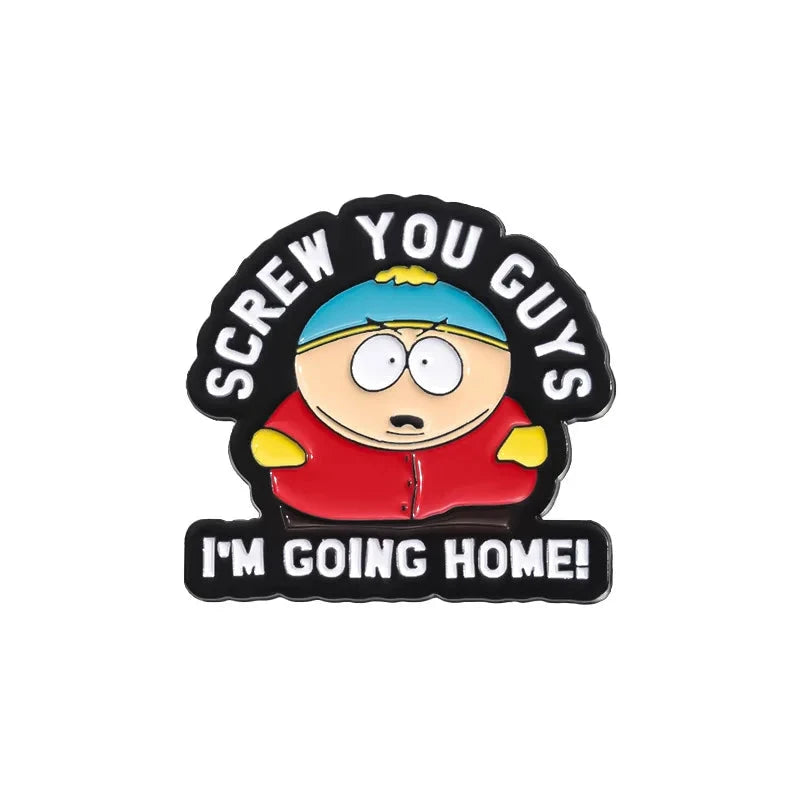 Coming Home Enamel Pin Cute South Park Badge Decorative GlowCart