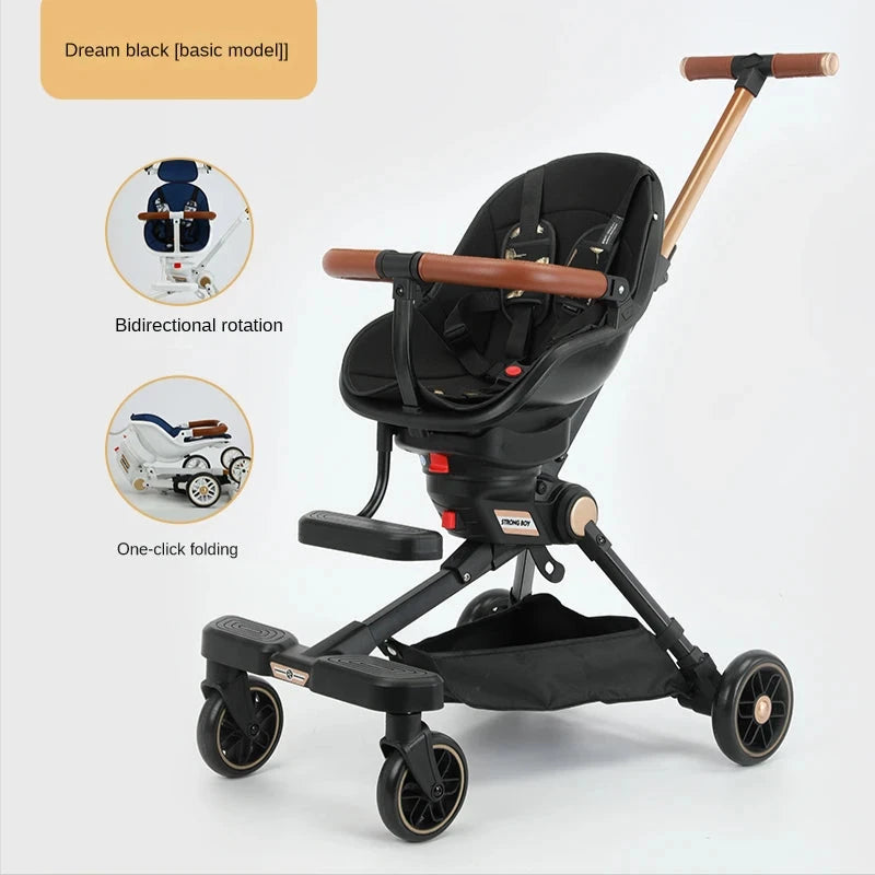 New Lightweight stroller can be carried on the plane baby stroller foldable Can sit and lie down baby trolley car four wheels GlowCart