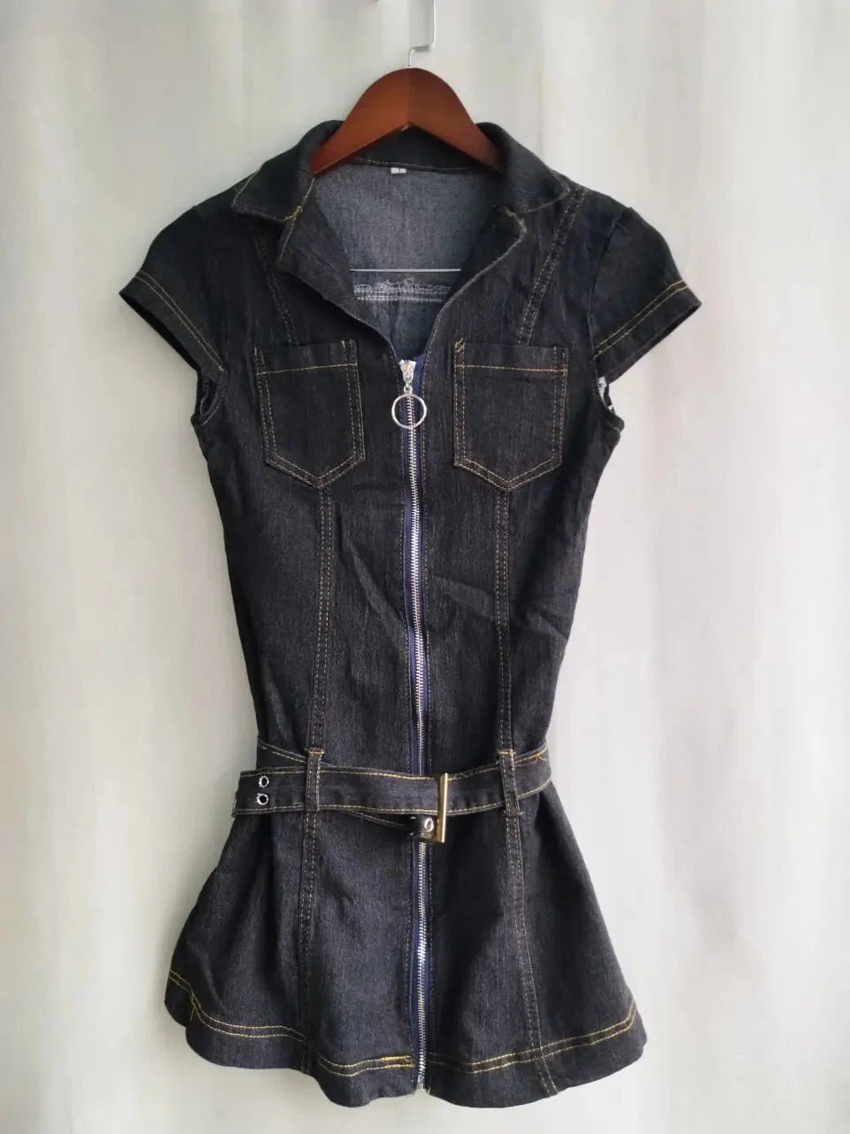 OCEANLOVE Y2k Denim Dresses Women Spring Summer American GlowCart
